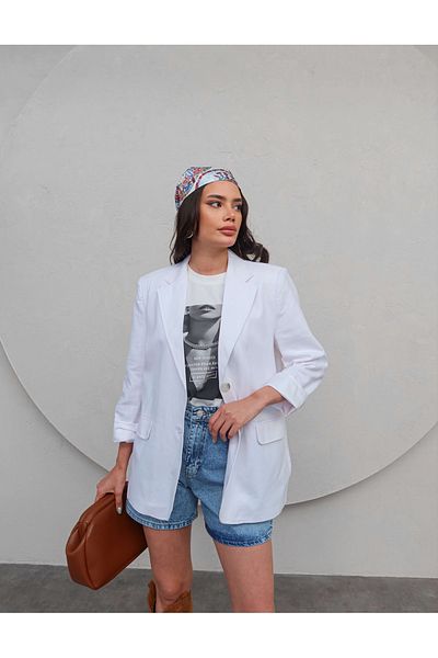 ESRAHELVACI Padded Linen Jacket
