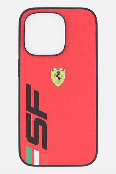 Scuderia Ferrari Iphone 14 Pro Brand Logo Protective Case, Red