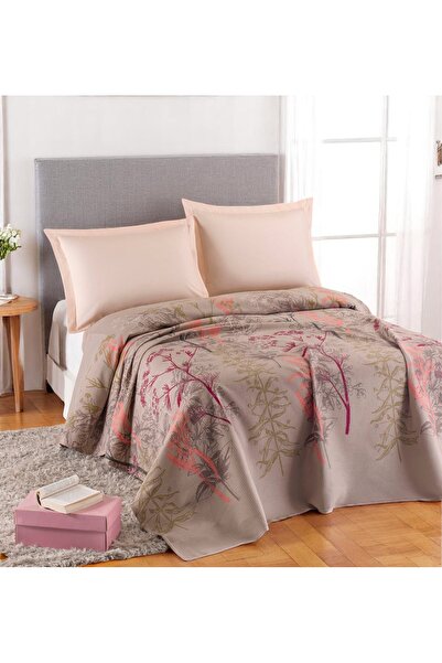 pepuza Doğal Pike Baskılı Mega King 260x230cm Toscana Bej