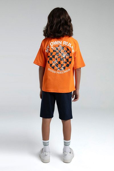 HAUSEkids 4-15 Years Cool Smile Boy's Suit-Orange