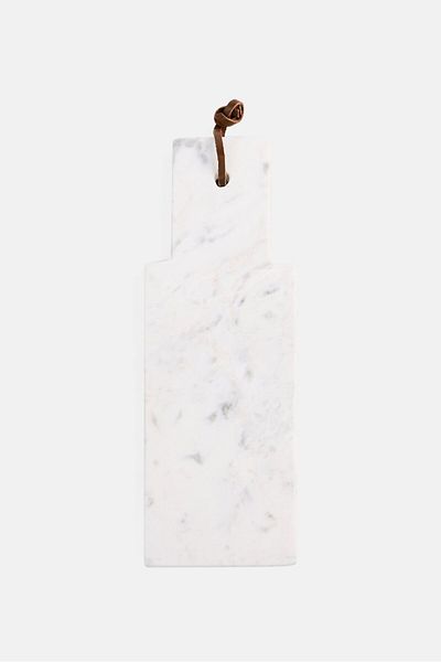 Muy Mucho Marble Cutting Board, White