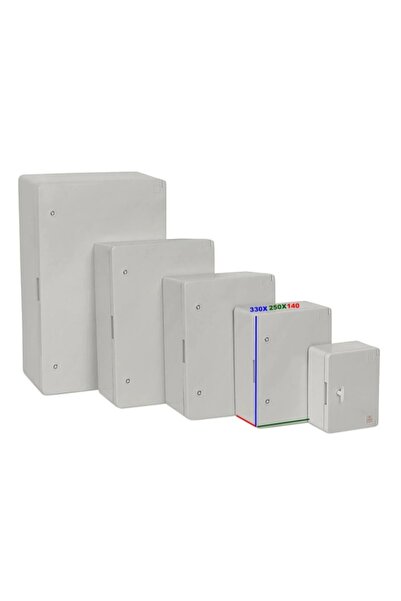 Tongün 330x250x140mm Taban Saclı ABS Plastik Pano (Boş)