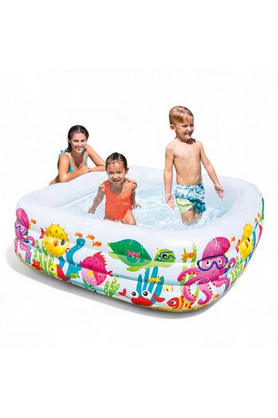 Peda Toy Aquarium Patterned Square Pool 159X159X50Cm
