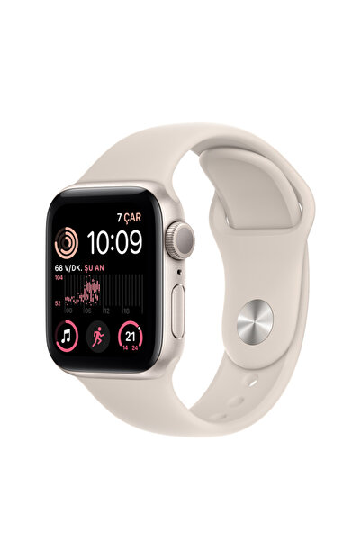 Apple Watch SE 40mm (2.Nesil) (GPS) Alüminyum Kasa Yıldız Işığı MNJP3TU/A - Y...