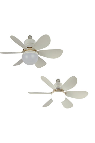 Buldug 6 Pervaneli Modern Tavan Vantilatörü LED Aydınlatmalı 40W Kumandalı
