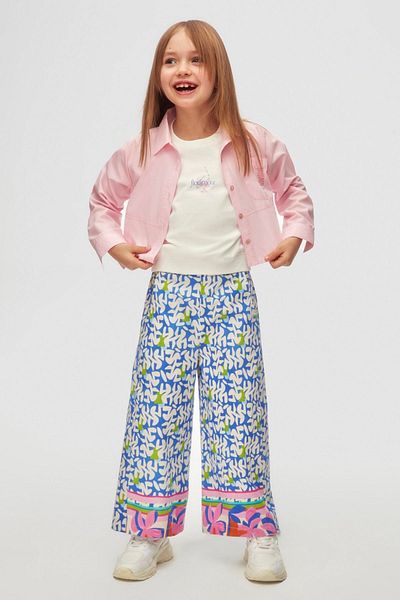 HAUSEkids 4-8 Years Colorful Bloom Girl's 3-Piece Set-Pink