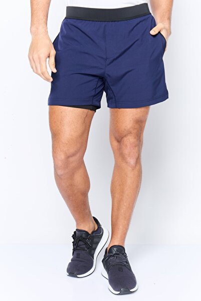 Mister شورت تدريب رجالي رياضي Fit 5 Inseam، أزرق داكن
