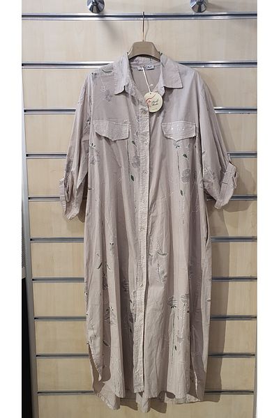Park Moda ROCHIE DETALIE BUMBAC CU MOTIV DE FLORI