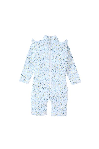 Archimede Swimsuit Little Flowers Combi UV, 9–12 months, Archimede, A2401400