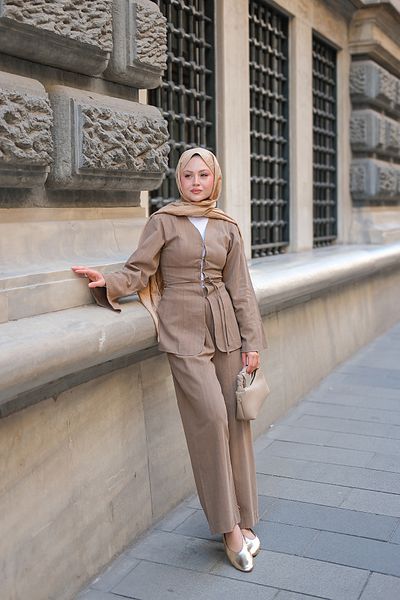 LOCCO بدلة بيا نسائية من فرو المنك