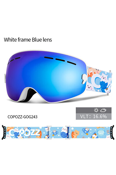 Choice نظارات تزلج للأطفال من Blue-cat COPOZZ من عمر 4 إلى 15 عامًا مضادة للض...