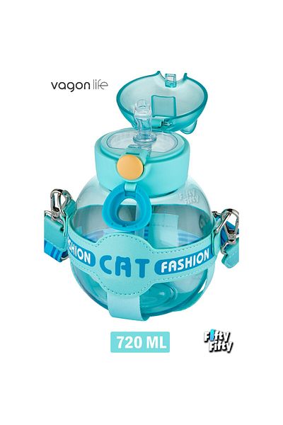 Vagonlife Vagonli̇fe 720 ml Water Bottle with Case and Straw Water Green
