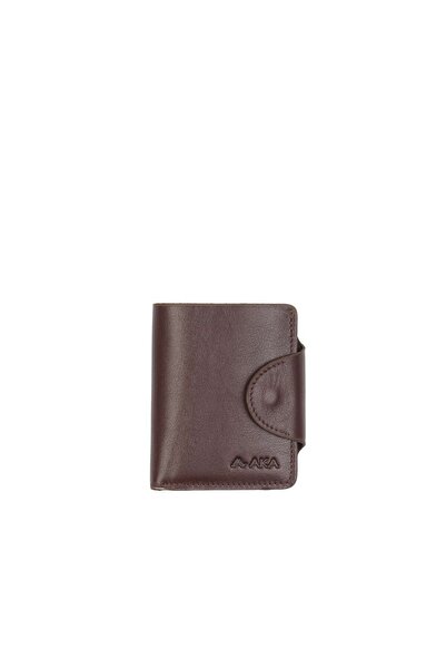 Aka Deri Brown Leather Wallet - Card Holder Model 057 3