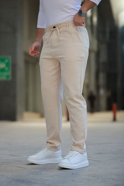 modaserdem Ανδρικό παντελόνι jogger με κορδόνια στη μέση