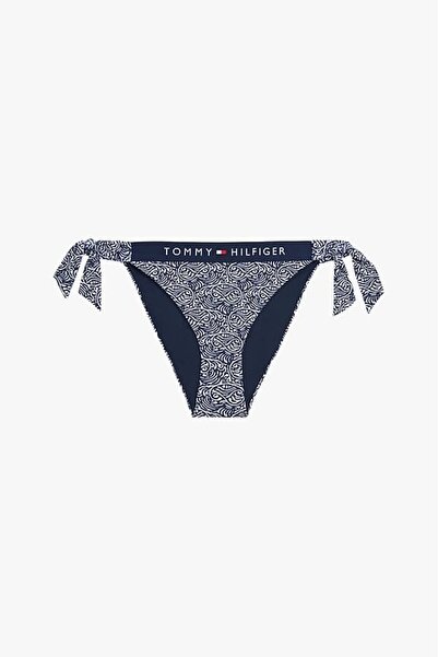 Tommy Hilfiger Kadın Th Cheeky Yan Bağlamalı Bikini Alt - Lacivert