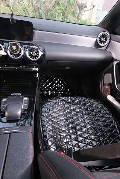 TASARIM ARABAM ATİKE ELİF AKIN Pernă din piele lăcuită - Față Două