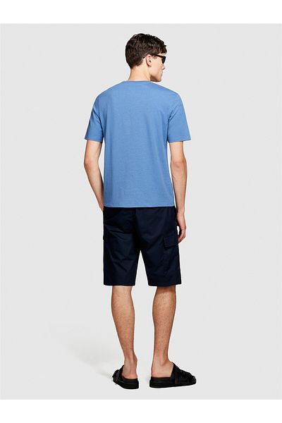 Sisley 100% Cotton Regular Fit Crew Neck T-Shirt Men's 0g6 T-Shirt - 324P3I1Xs101J