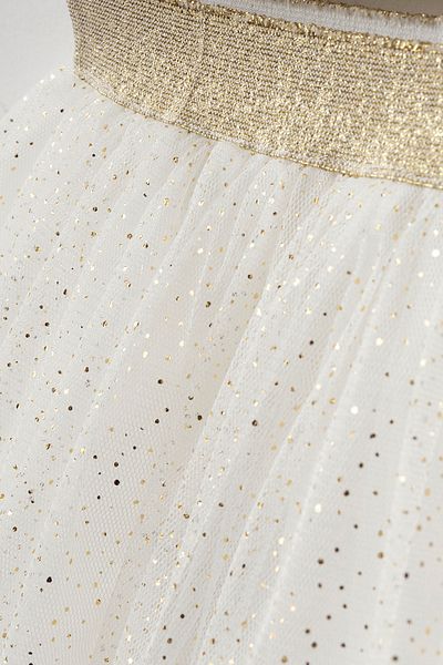 Minipodyum Girl's Foil Printed Tutu Tulle Skirt