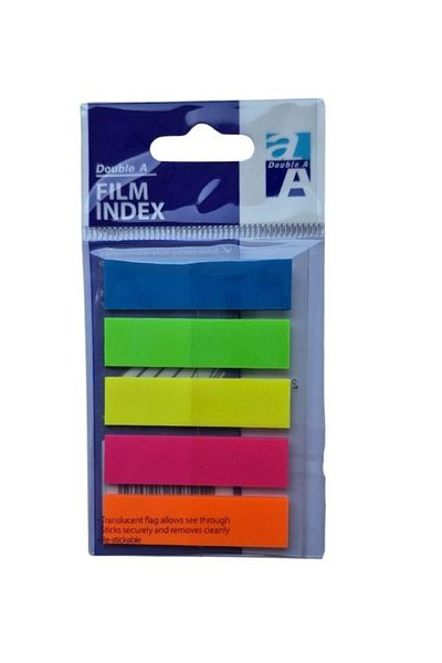DOUBLE A 5 Color Film Index Postit