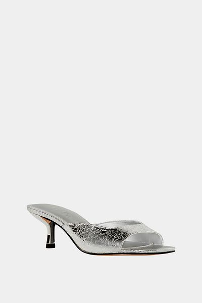 Katy Perry The Ladie Low Heel Women's Silver Heeled Slippers