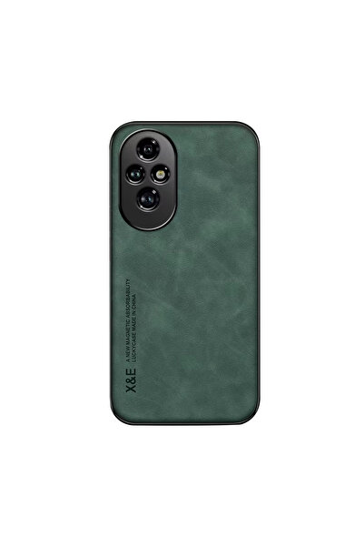 Microcase Honor 200 Pro için Luxury Leather Series Deri Desenli Plastik Koruma Kılıf - AL8125