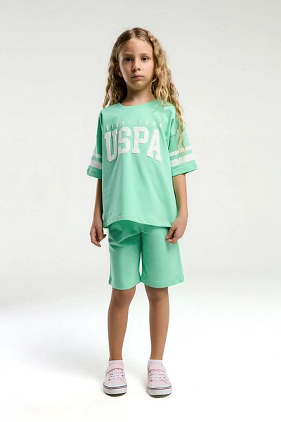 U.S. Polo Assn. U.S. Polo Assn. Girl's Bermuda Suit