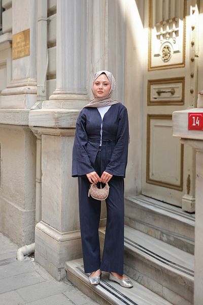 LOCCO Women's Bea Suit Navy Blue