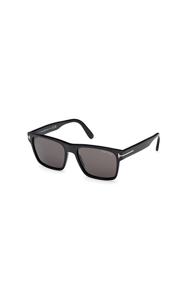 Tom Ford Tf120501A Unisex Sunglasses Black Bone Frame Smoked Lens Uv400