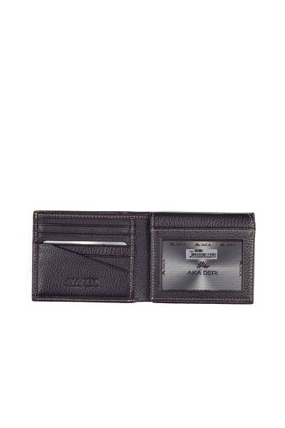 Aka Leather Brown Men's Wallet 506 -4