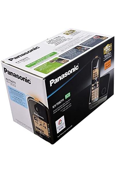 PANASONIC KXTG6711 DECT Cordless Phone (Black)