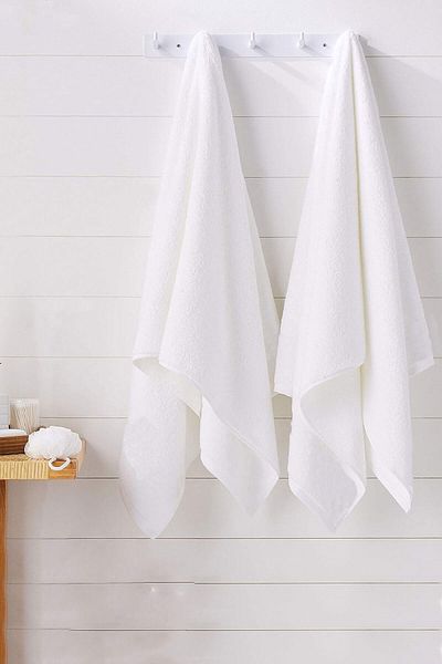 Mira Home 10 Πετσέτες Χεριών Προσώπου Ξενοδοχείου 50x90 εκ. Λευκό 20/2 Δαχτυλίδι 250 γρ.