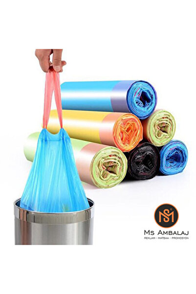 PLAST İPLİ ORTA BOY LAVANTA KOKULU ÇÖP TORBASI 55*60 30LT