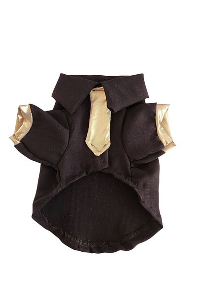 atelyu Cat Dog Suit Black Shirt
