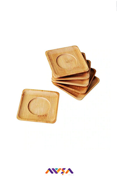 AVŞA Global 6 Adet Bambu Çay Altlığı