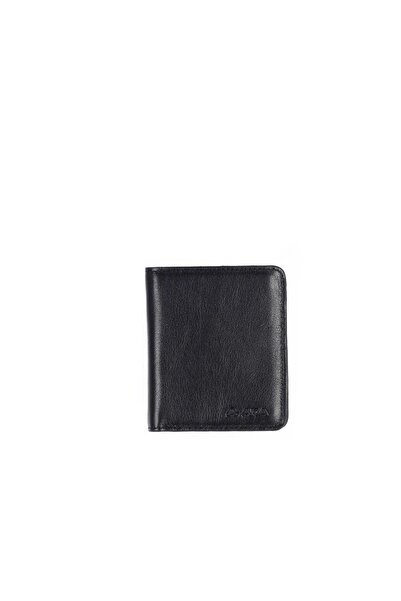 Aka Deri محفظة رجالية من الجلد الأسود - 034 1