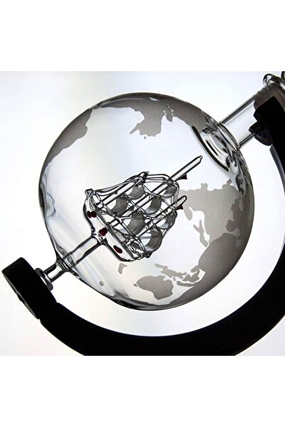 OEM Earth globe decanter set with two Deluxe glasses, 850 ml