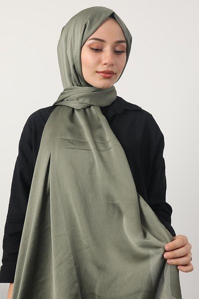 GİYZAMİLA Janjan Shawl Khaki