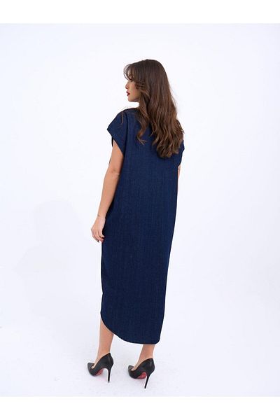 modaserdem Rochie de damă din denim-albastru