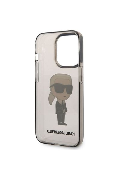 Karl LagerfeId Husa Cover Karl Lagerfeld IML Ikonik NFT pentru iPhone 14 Pro Max Black