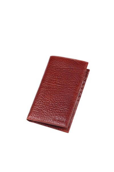 Aka Tan Leather Hand Wallet - 801 63