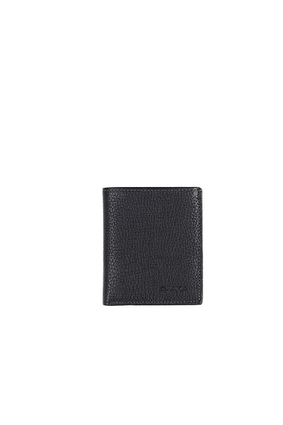 Aka Leather Black Red Men's Wallet 502 -2/8