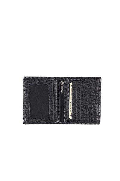 Aka Deri Black Leather Men's Wallet 501 -2