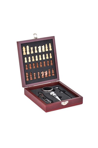 OEM Wine chess set and accessories, Checkmate, exquisite box, easy to close, easy to store