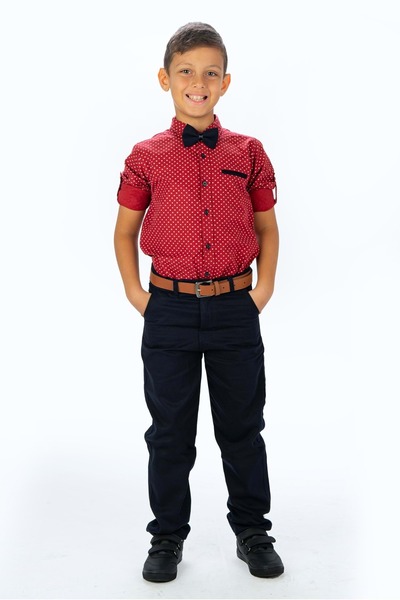 s.t. sebat tekstil Dečija oksford košulja i Gabardin pantalona od tkanine SB322A