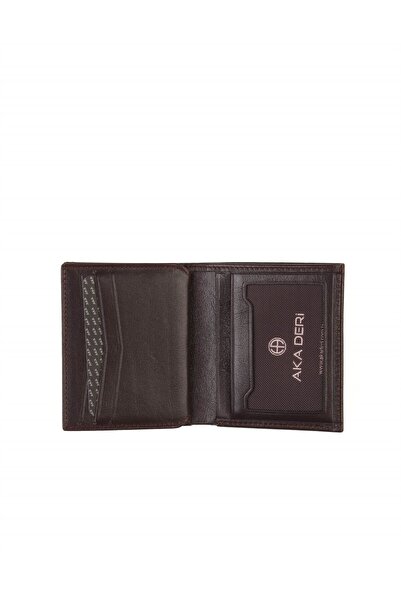 Aka Deri Men's Leather Wallet 513-3 Brown