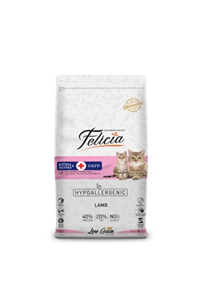 Felicia Düşük Tahıllı Hipoalerjenik Kuzu Etli Anne ve Yavru Kedi Maması 2 Kg