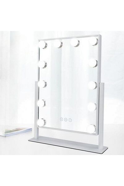 OEM Make-up mirror, Hollywood Star, professional, with 12 bulbs, 3-colour mode, 47.5 x 30 cm