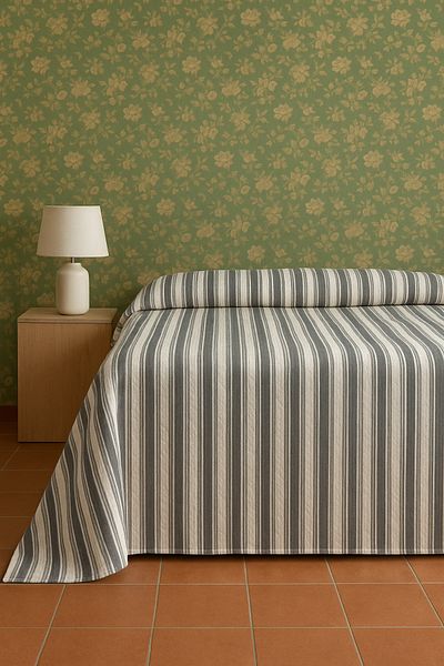 English Home Greyton Lines Husă Multifuncțională Single 160x220 Cm Gri