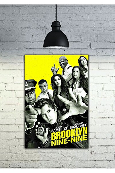 icase Brooklyn Nine-Nine dizi Filmi Poster Dekor Konsept Tablo MDF Kaliteli Baskı Çerçeve Görünüm