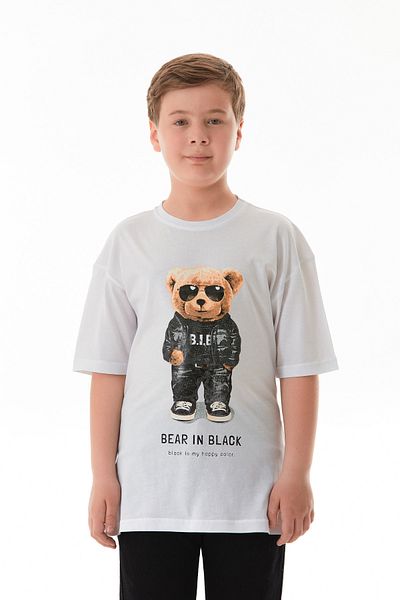 Fulla Moda Teddy Bear εμπριμέ για αγόρια T-shirt